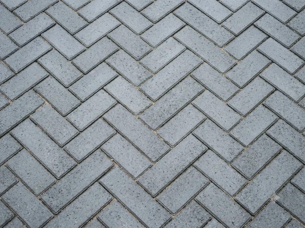 Materialdetail einer Pflasterfläche mit Verlegemuster